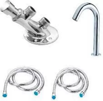 MIZMO Foot Operated Tap Pack of 1 – Hands-Free Hand Wash Faucet Tap , Complete set with spout and 2 piece 18 inch connection.