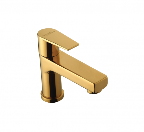 Pillar cock tap in gold pvd-by Hindware Italian Collection,Hues-F360001PGD