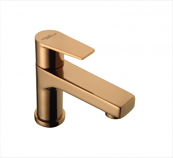 Pillar cock tap in rose gold pvd-by Hindware Italian Collection,Hues-F360001RGD