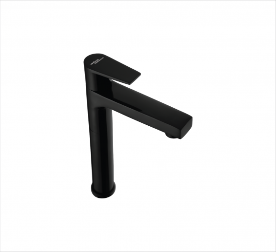 Pillar cock basin sink tap in Black-by Hindware Italian Collection,Hues-F360002GRT