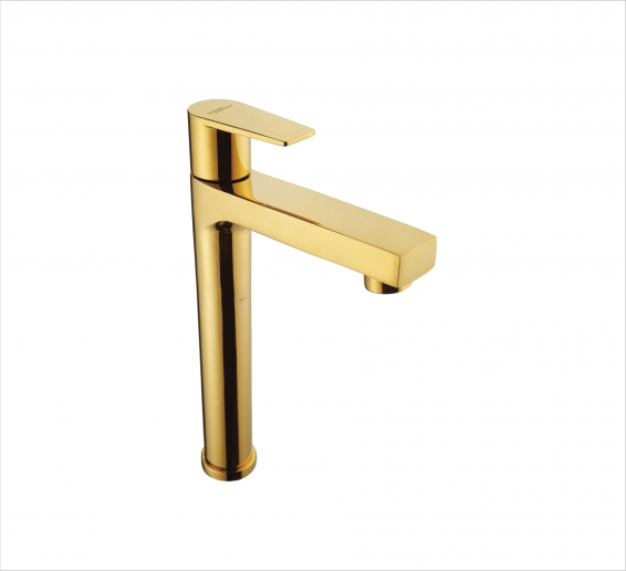 PILLAR COCK BASIN SINK TAP IN GOLD-by Hindware Italian Collection,Hues-F360002PGD