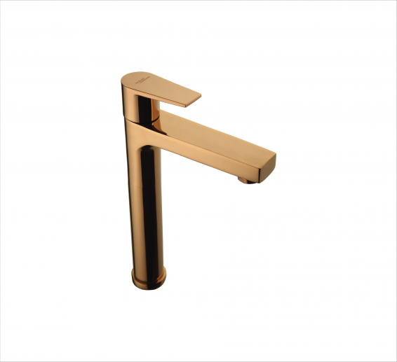 Pillar cock basin sink tap in Rose gold-by Hindware Italian Collection,Hues-F360002RGD