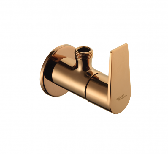 BIB COCK TAP WITH WALL FLANGE IN ROSE GOLD