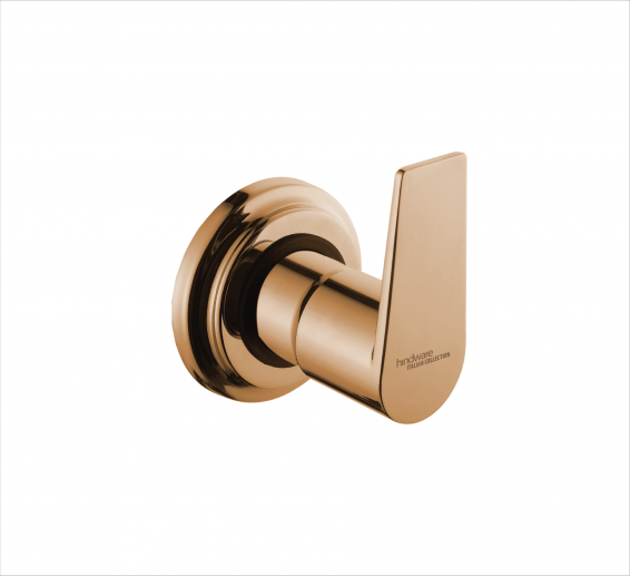 EXPOSED PART KIT OF CONCEALED STOP COCK WITH FITTING SLEEVE, OPERATING LEVER,& ADJUSTABLE WALL FLANGE COMPATIBLE WITH IN ROSE GOLD-by Hindware Italian Collection,Hues-F360007RGD