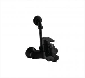 BATH & SHOWER MIXER WITH PROVISION OF OVERHEAD SHOWER IN CHROME BLACK,Hindware Black BathMixer