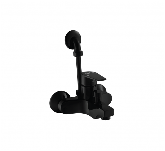 Bath & Shower mixer with provision of overhead shower in Black -by Hindware Italian Collection,Hues-F360019GRT