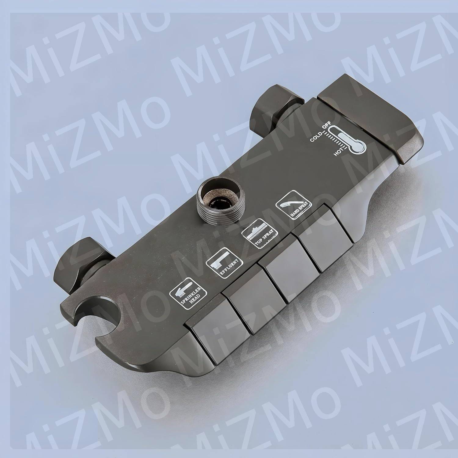 MiZMo Luxury Black Matte Rainfall Shower Panel Set: Stainless Steel, Thermostatic Mixer, Multi-Function Handheld & Body Spray, Easy Install (Black 3)