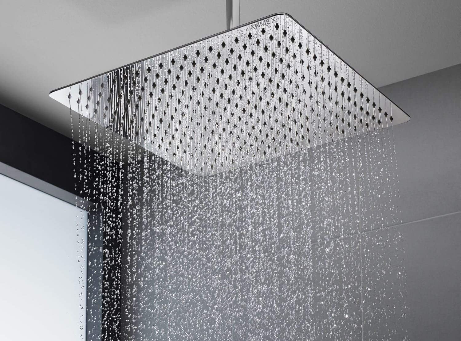 MizMo Ultra slim stainless steel square shower 16" (400mm), Steel Grade 304, (Series :- Super Heavy) (Shower ONLY)