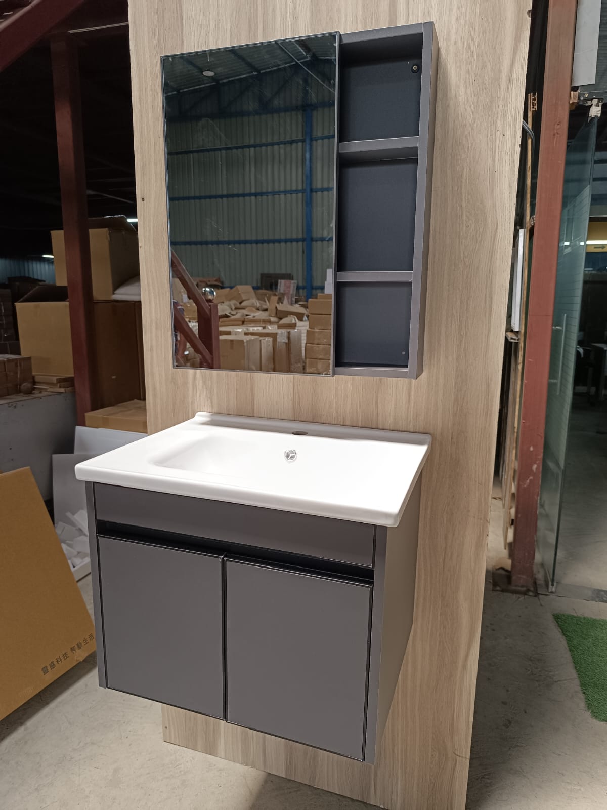 Mizmo Stainless Steel Vanity , S.S 304 , Best Quality , Black, 24″ , 600mm, 901 Model