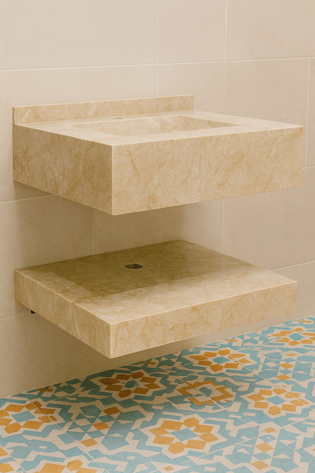 Mizmo Stone Vanity, Under Mount Basin , 24″, 600*500*200 mm, Model No. – 016047