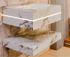 Mizmo Stone Vanity, Under Mount Basin , 24″, 600*500*200 mm, Model No. – 296005