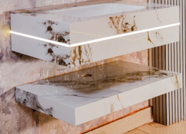 Mizmo Stone Vanity, Under Mount Basin , 32″, 600*500*200 mm, Model No. – 298005