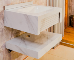 Mizmo Stone Vanity, Under Mount Basin , 24″, 600*500*200 mm, Model No. – 376001