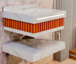 Mizmo Stone Vanity, Under Mount Basin , 24″, 600*500*200 mm, Model No. – 406001