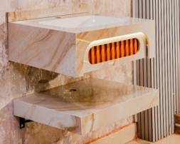 Mizmo Stone Vanity, Under Mount Basin , 24″, 600*500*200 mm, Model No. – 416023