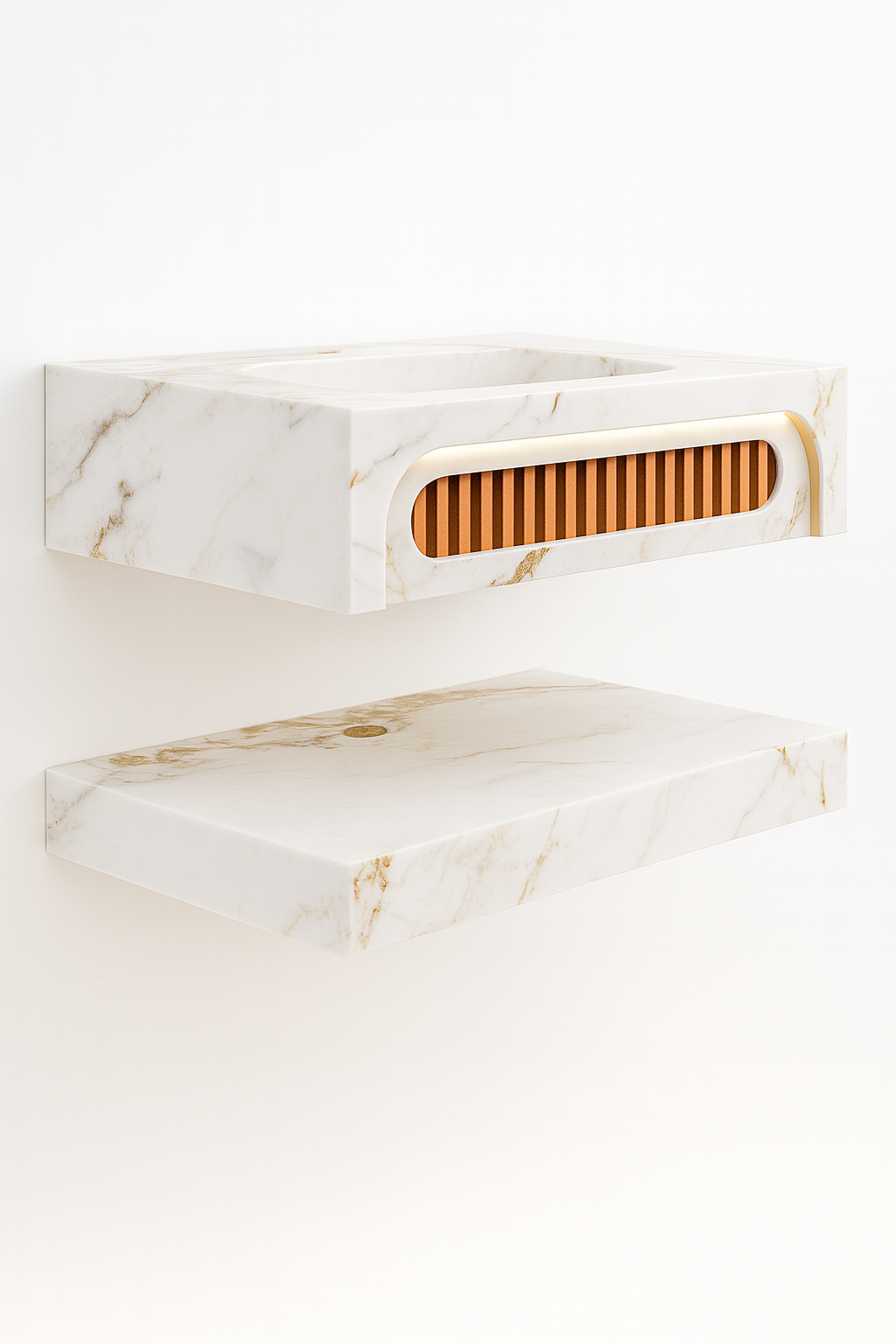 Mizmo Stone Vanity, Under Mount Basin , 32″, 600*500*200 mm, Model No. – 418005