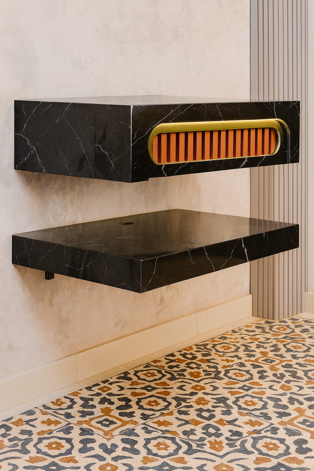 Mizmo Stone Vanity, Under Mount Basin , 32″, 600*500*200 mm, Model No. – 418051