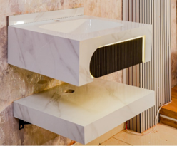 Mizmo Stone Vanity, Under Mount Basin , 24″, 600*500*200 mm, Model No. – 426001