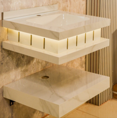 Mizmo Stone Vanity, Under Mount Basin , 24″, 600*500*200 mm, Model No. – 646001