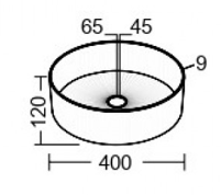 MizMo Elegant Tempered Glass Countertop Wash Basin – 400×400×125 mm Designer Crystal Bowl, Clear , BEGB-208