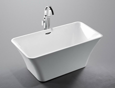 MIZMO Pure Acrylic Bathtub 1500×750×600 mm – Glossy White | Model KF717BA