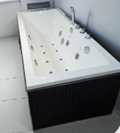 MIZMO Pure Acrylic Bathtub 1800×750×600 mm – Glossy White | Model CB-7