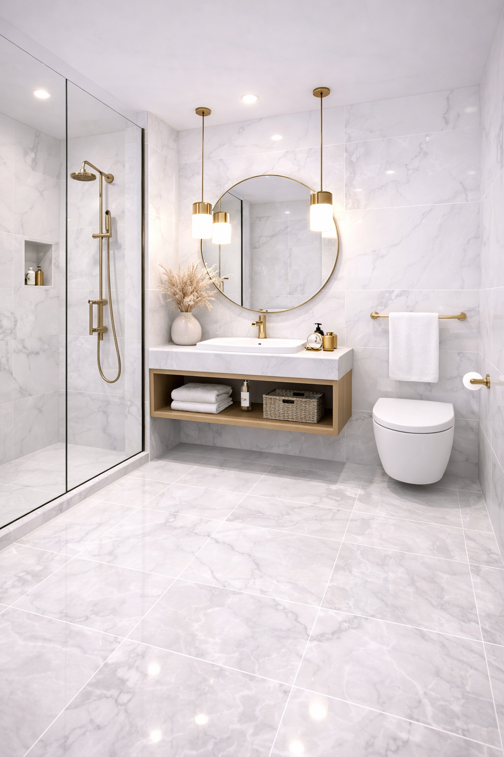 Mizmo, Bathroom Wall Tiles, Vitrified Tile, 2×4 Ft, 600x1200mm, DEFIED LITE