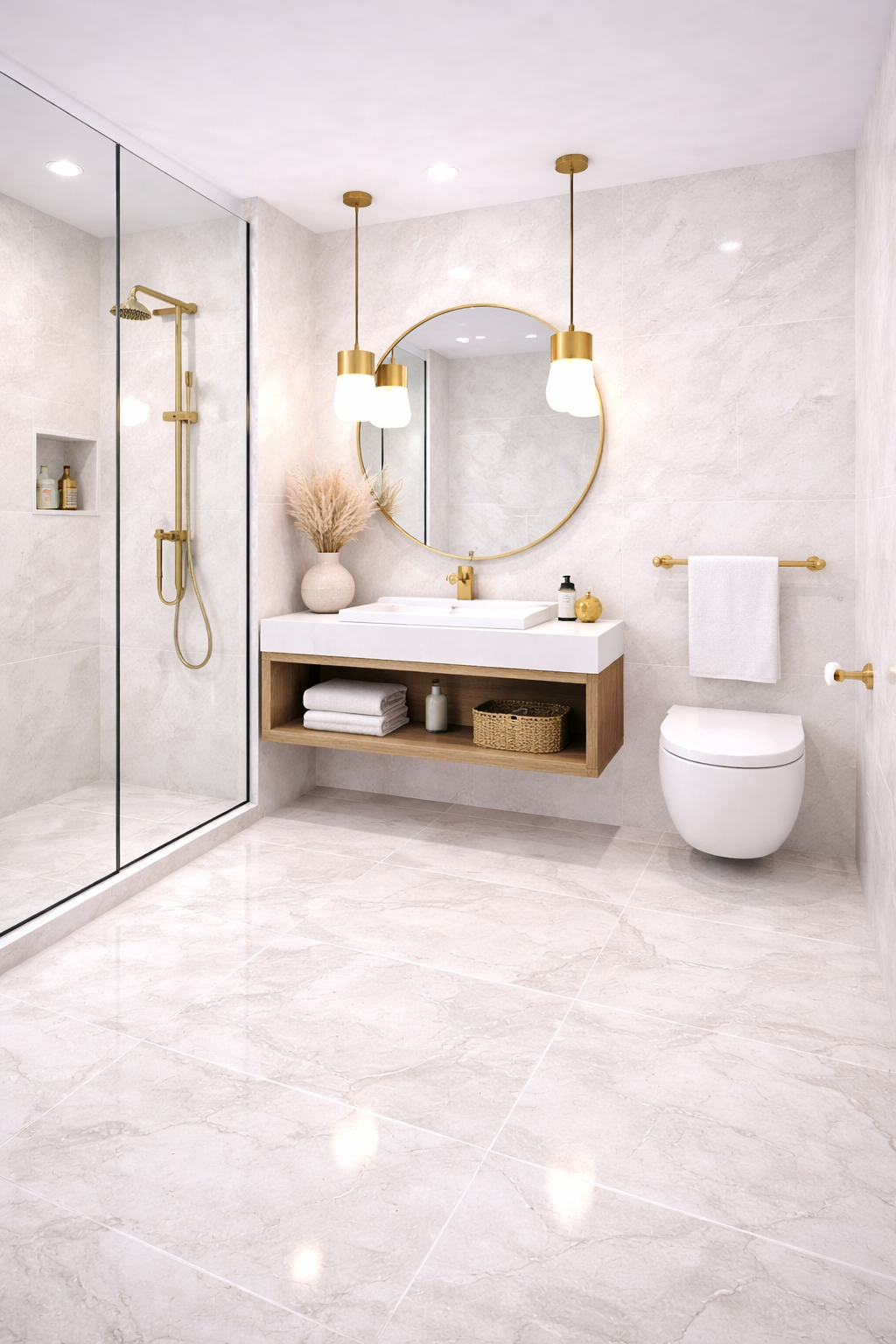 Mizmo, Bathroom Wall Tiles, Vitrified Tile, 2×4 Ft, 600x1200mm, DESC SILVER